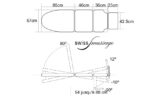 Dimensions Fauteuil électrique pour hémodialyse et chimiothérapie modèle SE-2340-BR